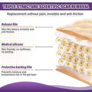 Label pribadi pita bekas luka Gel silikon penghilang bekas luka lama baru menghilangkan <span class=keywords><strong>keloid</strong></span> luka bekas luka bedah jerawat hiperrocker bekas luka - Product Image 5
