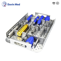 Kit d'instruments vétérinaires Davin Med pour la chirurgie de la colonne vertébrale canine, pour la fixation vertébrale des petits animaux