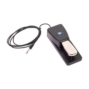 QUIK LOK - PSP/125, Pédale de sustain pour piano, Contact momentané, Commutateur de sélection de mode, Revêtement en caoutchouc, Câble de 1,8 m, Prise de 6,3 mm, Noir - Product Image 1