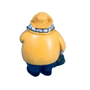Statue di artigianato in resina personalizzate abito giallo di old sailor smoking statuette sea series furniture for decoration - Product Image 3