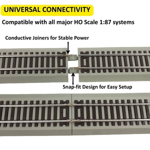 Großhandel HO Spur <span class=keywords><strong>1</strong></span>:<span class=keywords><strong>87</strong></span> 230mm Gerades Schotterbett Gleisset 4tlg. Modelleisenbahn OEM/ODM Hersteller - Product Image 2