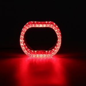 3inch" RGBW 12V O-shaped Multicolor Front <b>Light</b> <b>Led</b> Angel Eyes halo Rings Headlights Decorate Shroud Cover for <b>Projector</b> Lens - Product Image 2