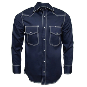 Camicia da Lavoro da Uomo a Maniche Lunghe Ignifuga NFPA 2112, Camicia FRC con Triple Cuciture per Saldatura - Product Image 1