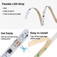 Bandes LED adressables RGB DC12V ODM/OEM WS2811 WS2815 TM1934, étanches, pour éclairages de scène LED RGB