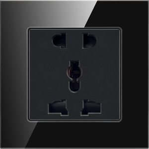 Interruptor de pared electrónico para hotel, interruptor de pared electrónico de cristal templado de doble direccional individual de <span class=keywords><strong>3</strong></span> bandas EU 1 <span class=keywords><strong>gang</strong></span>, 5 pines USB Doble - Product Image 3