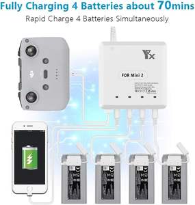 Cargador de Baterías 6 en 1 para Mavic, <span class=keywords><strong>Mini</strong></span> 1, <span class=keywords><strong>Mini</strong></span> 2, <span class=keywords><strong>Mini</strong></span> <span class=keywords><strong>SE</strong></span>, Batería y <span class=keywords><strong>Control</strong></span> Remoto, Centro de Carga Inteligente - Product Image 2