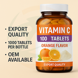 Compresse di Vitamina C per lo Sbiancamento della Pelle, Integratore Multivitaminico per Adulti, Etichetta Privata OEM, 100 Compresse per Flacone - Product Image 3