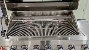Barbecue à gaz moderne de luxe JoyBlaze en acier inoxydable 304, cuisine extérieure modulaire, 8 brûleurs, brûleur latéral, kit rôtissoire, 103x51cm - Product Image 5