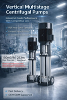 Pompe à eau multi-étages en acier inoxydable haute pression 220V 1 CV, pompe verticale à évacuation centrale pour osmose inverse