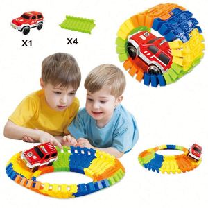 360 Rotating Loop <b>Rainbow</b> Race Track W/ 2 <b>Light</b> up Toy Cars and Ramp Set - Product Image 3