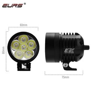 EURS высокомощная мотоциклетная фара L6X L4X L9X противотуманная фара с 6LED 4000LM Hi <span class=keywords><strong>Lo</strong></span> Beam DRL аксессуары для освещения Светодиодная лампа типа - Product Image 4