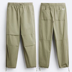 Pantalon Homme Plissé aux Genoux Personnalisé avec Cordon de Serrage Élastique Ajustable Coupe Décontractée – Vente en Gros - Product Image 4