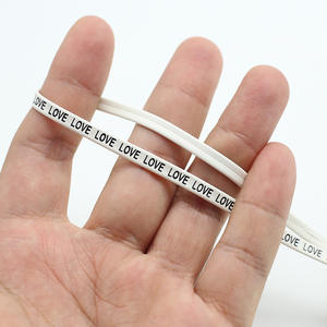 Cordoncino in Pelle da 5MM con Lettere Stampate, Collana Sottile Fatta a Mano, Cintura Bianca e Nera, Accessori per Borse - Product Image 5