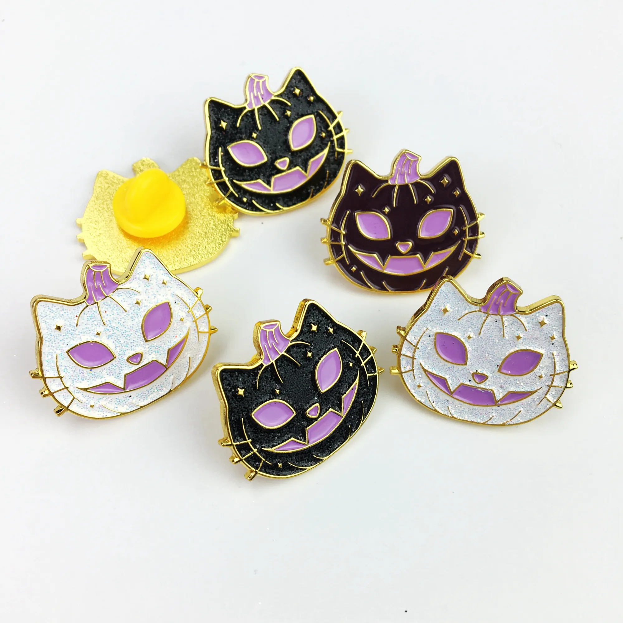 No Minimum Manufacturer Wholesales Custom Soft Glitter Enamel Pin Soft Enamel Gold Metal Pin With Custom Backing Card