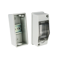 CKYECL Boîtier de raccordement solaire extérieur étanche IP65 HT-5 voies pour disjoncteurs, en plastique ABS gravé au laser, panneau de commutation électrique PV pour recharge domestique