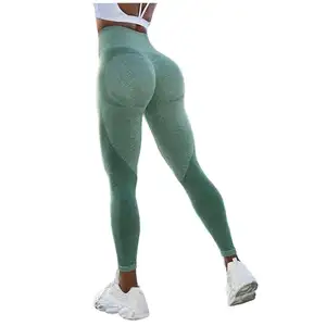 חותלות יוגה מאמן מותן בנות בצמוד כושר מכנסיים קצרים שקופים ללא תפרים 92 פוליאסטר 8 ספנדקס מאלס דה יוגה