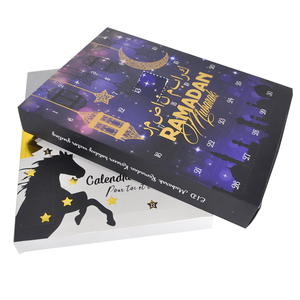 Taille personnalisée matériel sûr 30 jours bonbons gâteau paquet boîte de calendrier de l'avent Ramadan ensemble - Product Image 1