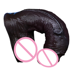 NNSX 19cm Whopper Black Dildos réalistes avec ventouse pour femmes, jouets sexuels, simulation de pénis masculin, produits pour adultes, vente en gros d'usine - Product Image 4