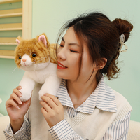 Jouets en peluche personnalisés OEM/ODM, chaton réaliste, mignon et doux, dessin animé, vente chaude