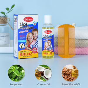 Aceite para el cabello repelente de piojos Disaar con aceite de coco de menta aceite de almendras dulces hidratante suave nutre el aceite para el cabello del cuero cabelludo - Product Image 5