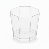 Vaso Desechable Transparente de Plástico PS para Postres, 5oz, Grado Alimenticio, para Mousse, Pudín, Parfait, Tiramisú, Yogur, Helado, Fiestas y Catering