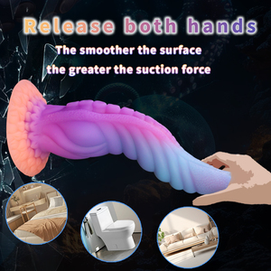 Dildo Tentáculo de Fantasía que Brilla en la Oscuridad, Juguete Sexual Luminoso de Dragón Monstruoso, Pene Realista de Silicona con Ventosa para Punto G - Product Image 4