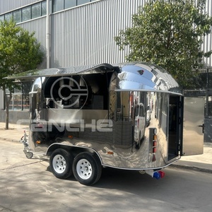 Camion de machines à crème glacée remorque alimentaire Pizza Cerpe chariot mobile pour la restauration remorque - Product Image 3