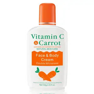 OEM Bán Buôn Cơ Thể Tẩy Trắng Kem Vitamin C Cà Rốt Nhãn Hiệu Riêng Da Làm Trắng Kem Dưỡng Da