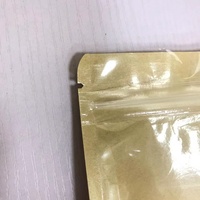 Front Transparent Kraft Paper Reclosable Ziplock Plain Heat Sealable Food Packaging Doypack Stand up Pouches Biodegradable