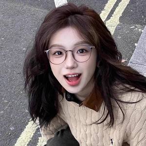 Lunettes de vue Danyang rétro rondes en titane 3020, légères, monture complète, unisexe, verres en plastique - Product Image 1