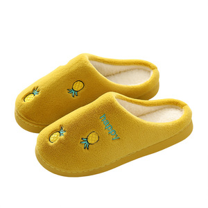 Zapatillas de Casa para Mujer, Cálidas, de Felpa, para Primavera y Otoño, con Flores, de Algodón Suave - Product Image 2