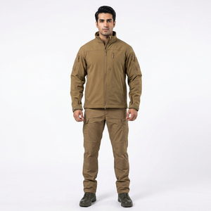 High Quality <b>Canvas</b> Jacket for Autumn Comfortable Breathable with Stand Collar Waterproof Hooded Low Price - Product Image 1