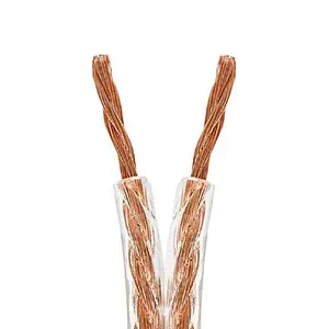 Transparent Wires Flat Electrical Wire 2468 30/28/26/24/22/20/18/16AWG Oxygen Free Copper Cable