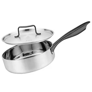 German Multifunctional 304 Triply Stainless Steel Cooking Pot Sets Nonstick Cookware For Induction Cooking
