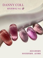 DANNY COLL plus récent verre translucide couleur Gel vernis ensemble 9 couleurs haute qualité en gros violet Gel vernis à ongles ensemble