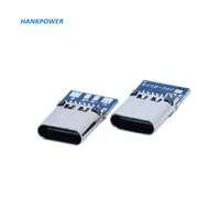 Attelle de type c 14P avec connecteur femelle USB C de données de charge PCB 4 cœurs