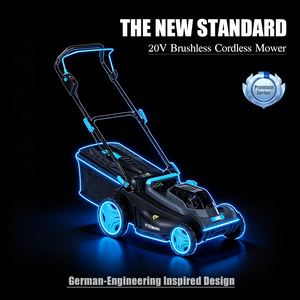 <span class=keywords><strong>Tondeuse</strong></span> à gazon sans fil VORAN légère 20V, moteur sans balais, 320 mm, mini coupe-herbe électrique, machine portable pour petit jardin - Product Image 3