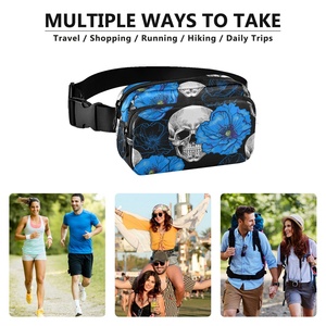 Riñonera Deportiva para Viajes y Senderismo, con Estampado de Calavera, para Hombre, para Teléfono Móvil - Product Image 5