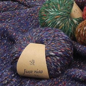 Hilo <span class=keywords><strong>de</strong></span> lana <span class=keywords><strong>de</strong></span> alpaca <span class=keywords><strong>de</strong></span> nueve colores, teñido, hecho a mano, para tejer, ganchillo, bufanda, gorro, chal, suéter, <span class=keywords><strong>de</strong></span> <span class=keywords><strong>fábrica</strong></span> - Product Image 4
