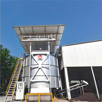 Fermenteur à chauffage assisté à structure verticale résistant aux acides et aux alcalis, cuve de fermentation entièrement fermée