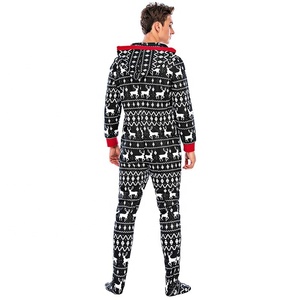 Vente en gros Pyjamas coupe régulière Ensemble <span class=keywords><strong>de</strong></span> pyjamas pour hommes Vêtements <span class=keywords><strong>de</strong></span> nuit <span class=keywords><strong>de</strong></span> style <span class=keywords><strong>de</strong></span> Noël pour hommes - Product Image 5