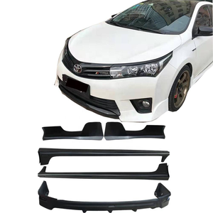 Kit de carrocería de coche para <span class=keywords><strong>Toyota</strong></span> Altis y para <span class=keywords><strong>Corolla</strong></span> 2014-2016 Kit de parachoques actualización gancho de remolque labio delantero labio trasero faldas laterales Material plástico - Product Image 1