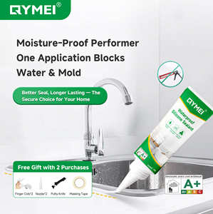 Sellador de silicona impermeable para baño, cocina, relleno de huecos, adhesivo antimoho, calafateo flexible para bordes de fregadero, juntas de azulejos - Product Image 4