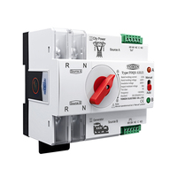 TOMZN TUYA SmartLife WIFI Interruptor de Transferencia Automática Inteligente ATS de Doble Alimentación Ininterrumpida 2P 3P 4P 230V 63A 100A 125A