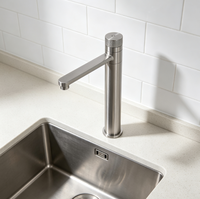 Robinet de cuisine moderne en acier inoxydable 304 à 3 voies, eau chaude et froide et robinet d'eau pure, robinet de cuisine 3 en 1