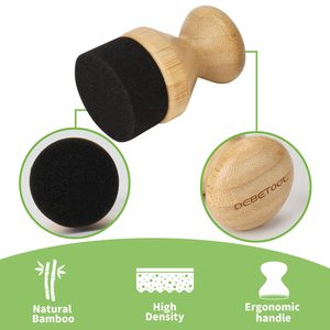 2Pack Cutting Board Oil Wax <strong>Applicator</strong> For Food Grade Mineral Oil Board - Natural Bamboo <strong>Applicator</strong> For Cutting Boards
