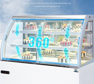 Réfrigérateur de présentation pour pâtisserie, design moderne et durable, pour gâteaux et fruits, vitrine de magasin, réfrigérateur de présentation pour aliments - Product Image 3