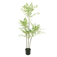 Arbre artificiel Nandina vert de 170 cm avec pot, taille et forme personnalisables, plante décorative très vendue pour l'intérieur et l'extérieur