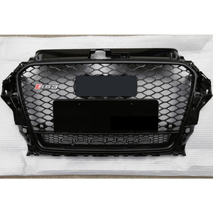 Grille de <span class=keywords><strong>calandre</strong></span> RS3 de style Q pour <span class=keywords><strong>A3</strong></span>/S3 <span class=keywords><strong>8V</strong></span> (2014-2016) berline/hayon OEM noir brillant/Chrome <span class=keywords><strong>calandre</strong></span> pour <span class=keywords><strong>A3</strong></span> S3 <span class=keywords><strong>8V</strong></span> pré-lifting - Product Image 6