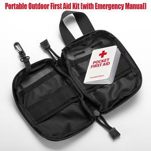Bolsa Tática de Poliéster para Cintura, Kit de Primeiros Socorros Bordado e Manual de Emergência para Sobrevivência ao Ar Livre, Ferramenta Médica EDC - Product Image 3